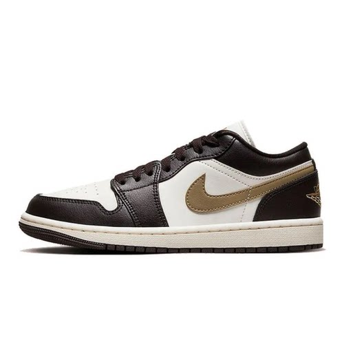 【耐克】女新款Air Jordan 1 AJ1 白棕复古板鞋篮球鞋DC0774-200