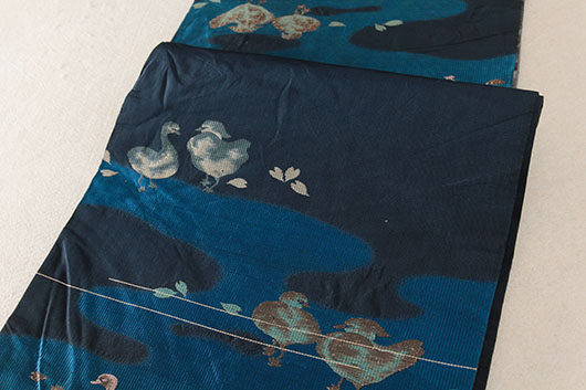 vintage古着孤品复古日本制和服正绢西阵织腰带腰封袋带桌旗壁挂7