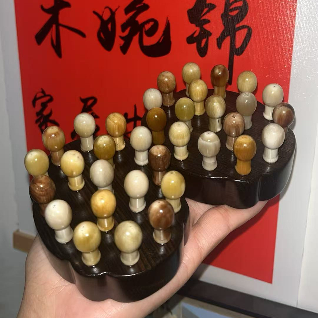 【百合】紫光檀小黄牛按摩梳