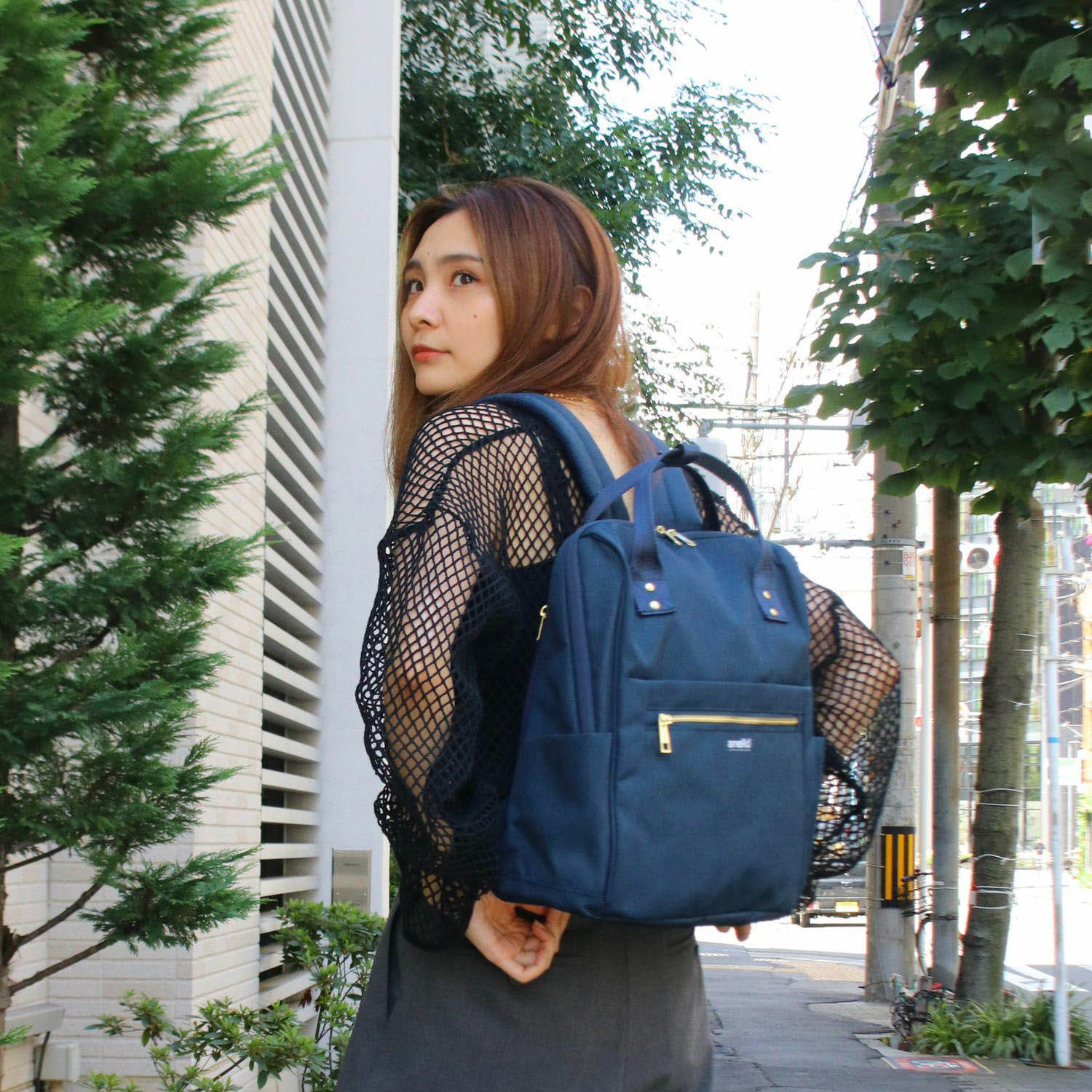 日本ANELLO代买正品两用收纳背包双肩包可手提GTC4131Z