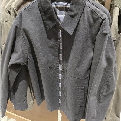 日本本土优衣库男款拼色短款夹克