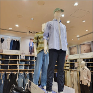 日本本土优衣库 男女兼用皮筋弹力牛仔裤 479314，483137，475597