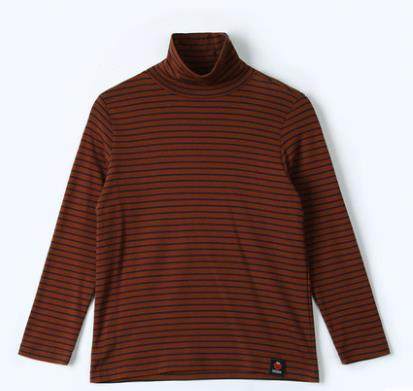 越也2025秋冬男女中大童长袖条纹高领T恤高领打底衫双翻领特价,童装/婴儿装/亲子装,T恤,淘宝优惠券,粉丝福利购,淘宝优惠卷