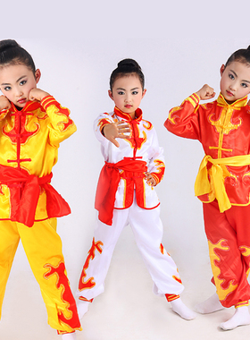 六一红色儿童演出服服装舞蹈新款打鼓舞腰鼓武术敲鼓服幼中小学生