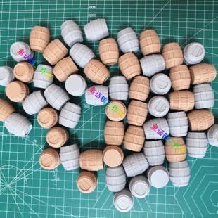 木桶 箱子 油桶 罐  板车 场景素材模型 创意摆件  3D打印模型