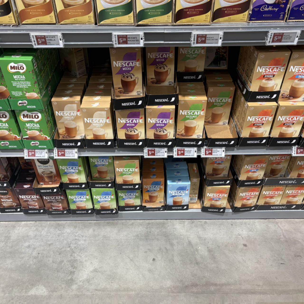 新西兰直邮Nescafe雀巢经典速溶咖啡拿铁拉提卡布奇诺摩卡4件包邮