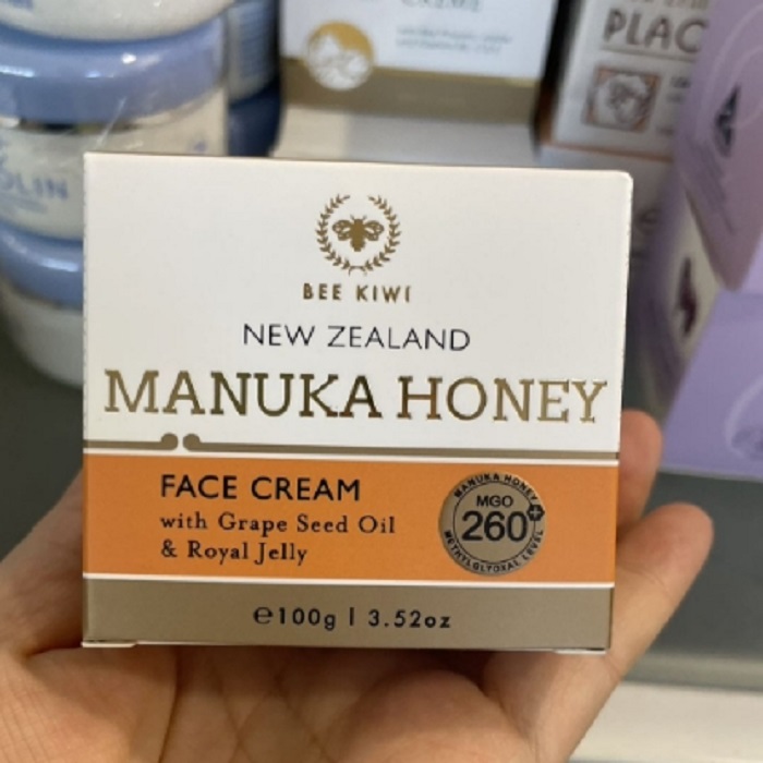 新西兰直邮BEE KIWI 麦努卡蜂蜜面霜 加葡萄籽油和蜂王浆 100g