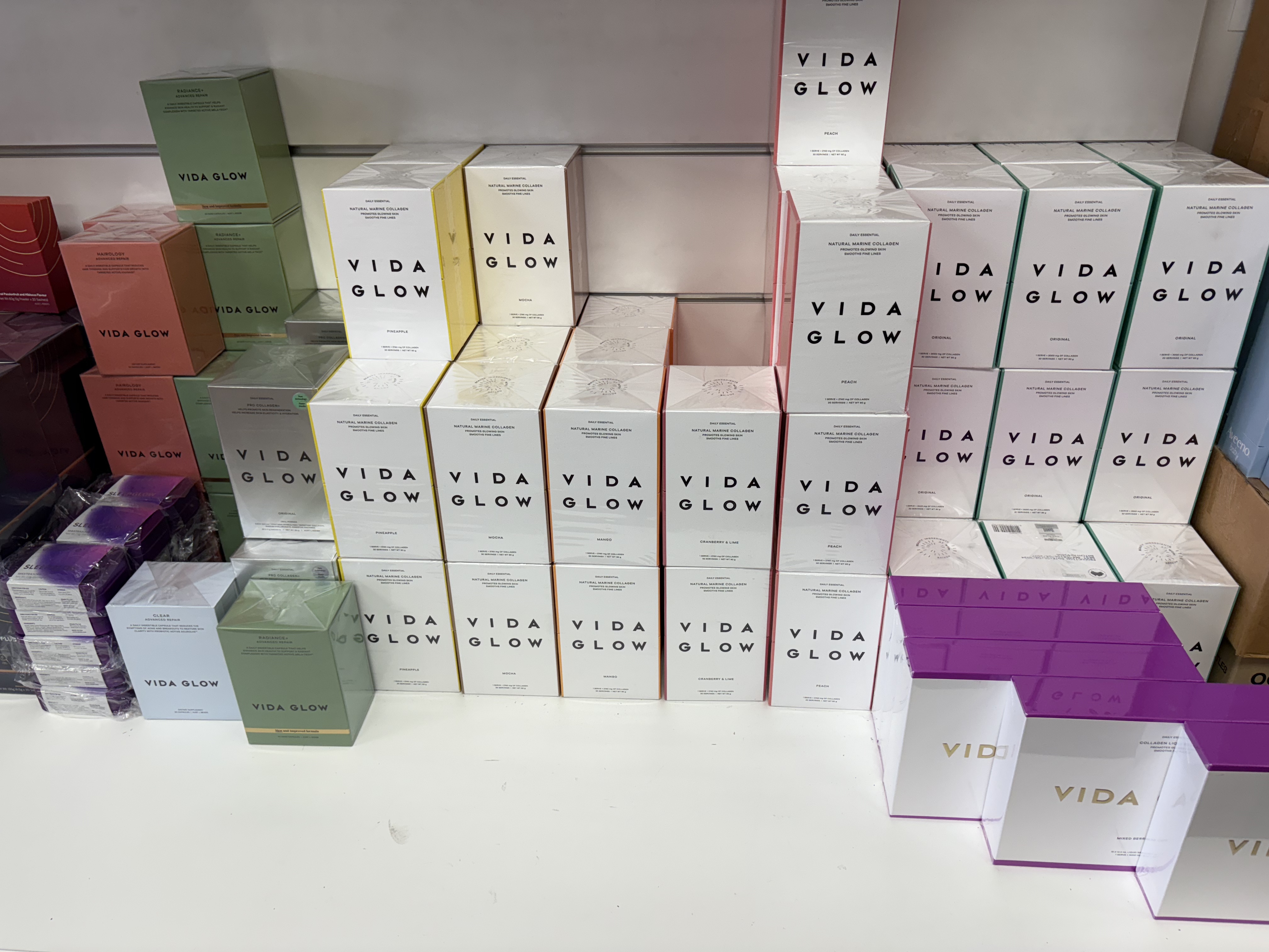 新西兰直邮VidaGlow深海鱼胶原蛋白粉薇妲鱼皮水解肽30条装90g