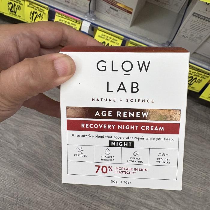 新西兰直邮Glow Lab抗衰修复晚霜深度滋养修护面霜保湿提肤色50g