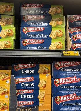 新西兰直邮Arnotts雅乐思芝士芝麻小麦饼干 250g 多款可选4件包邮