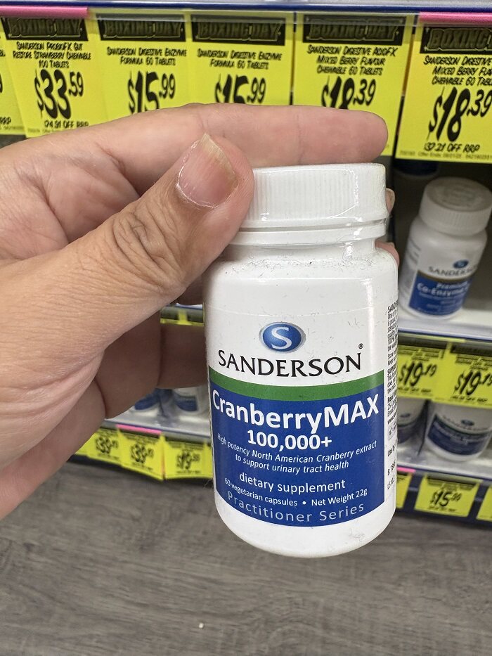 新西兰直邮Sanderson蔓越莓10000 含量胶囊60粒