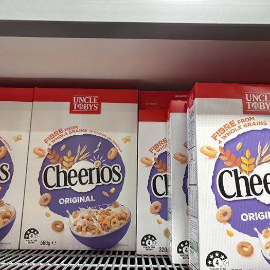 新西兰直邮UNCLE TOBYS Cheerios托比叔叔燕麦圈全谷物即食麦片