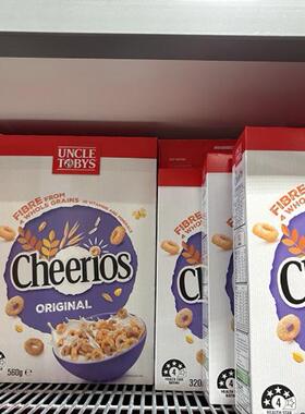 新西兰直邮UNCLE TOBYS Cheerios托比叔叔燕麦圈全谷物即食麦片