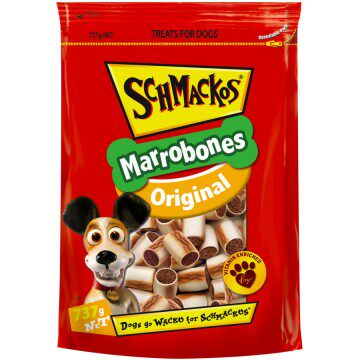 新西兰直邮Schmackos Dog Treats Marrowbones 狗饼干 零食 737g