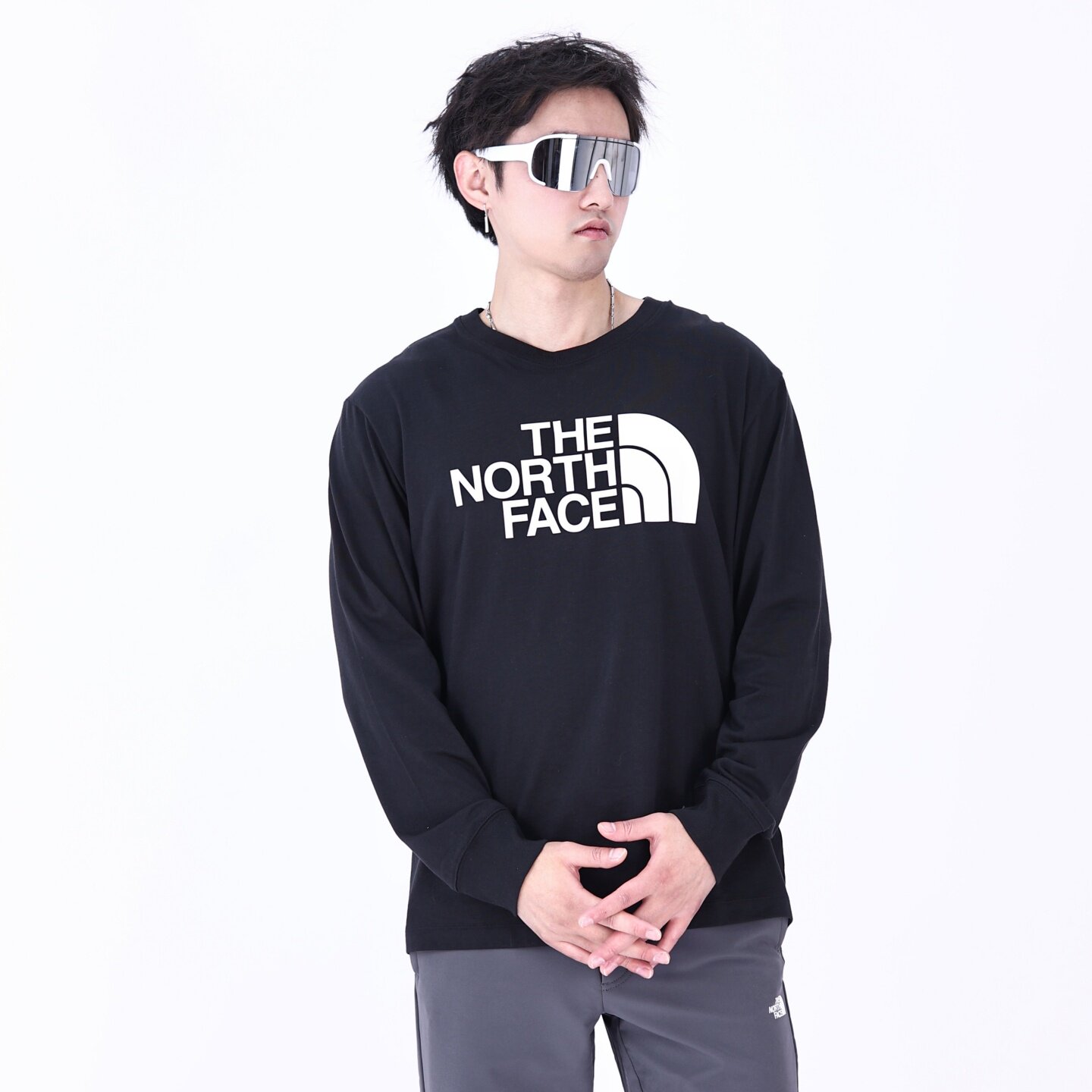 TheNorthFace北面长袖男女款春夏运动户外透气圆领T恤打底衫8D7R