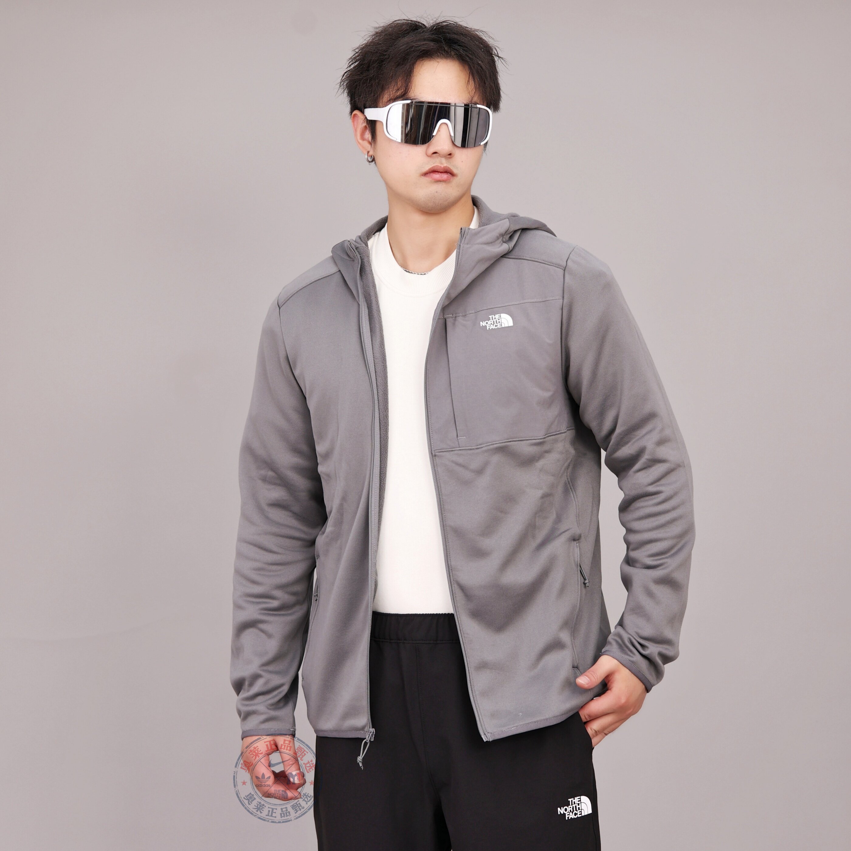【正品】北面防风保暖抓绒衣男