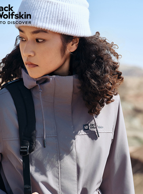 JackWolfskin狼爪冲锋衣女秋冬季DELHI收腰防水抓绒三合一5120243