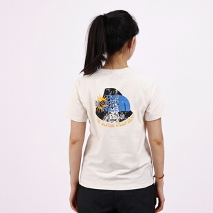 TheNorthFace北面短袖 户外印花休闲圆领速干T恤8D7N 女25春夏新款