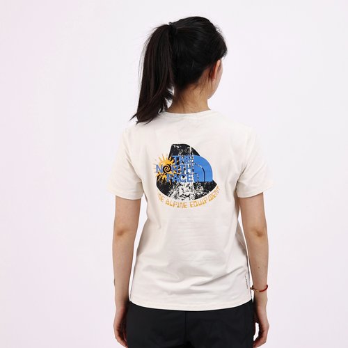 北面女士户外速干透气圆领T恤