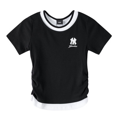 MLB男女童春季透气短袖运动T恤