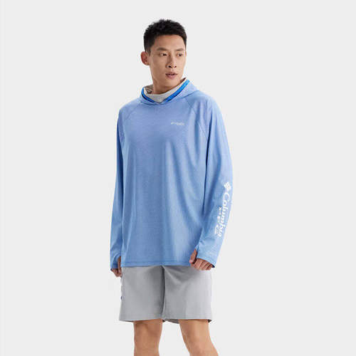 哥伦比亚男士户外防晒透气皮肤衣