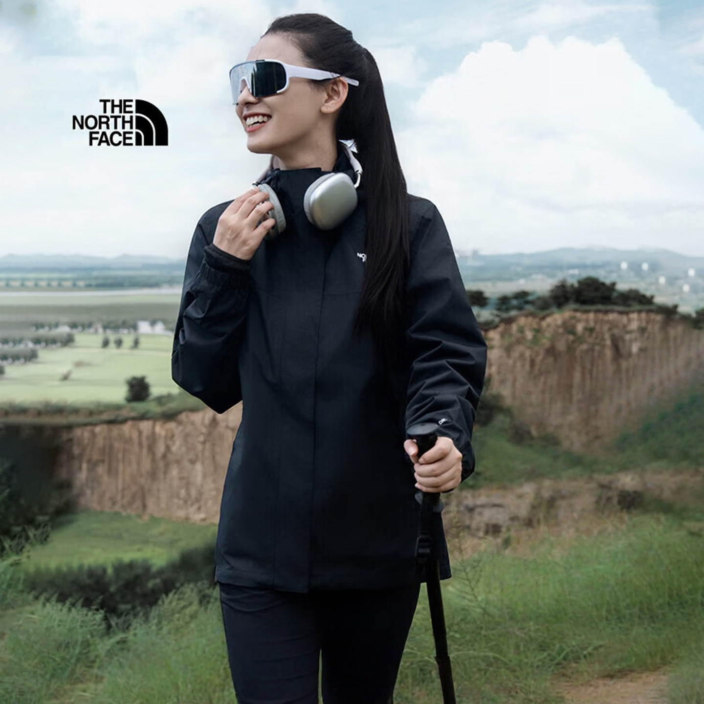 TheNorthFace北面抓绒三合一女25秋冬户外拒水防风冲锋衣外套8HM5