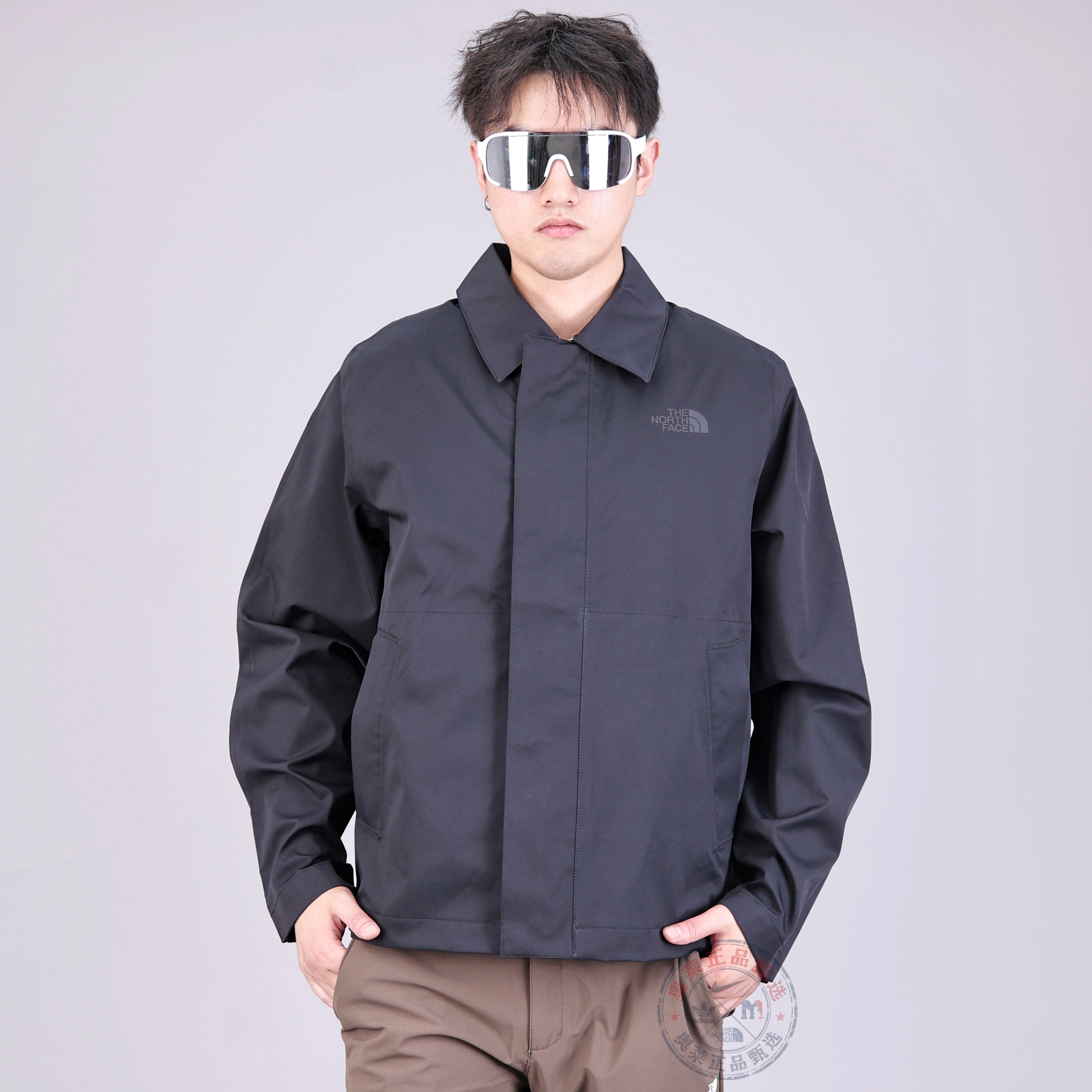 北面二合一棉服男保暖防泼水外套