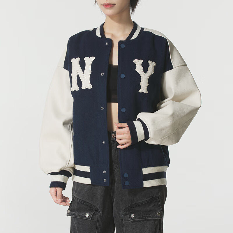 MLB棒球服男女同款绵羊毛外套
