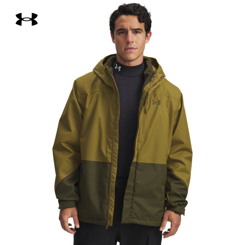 UA安德玛三合一冲锋衣男抓绒内胆防水防风保暖运动外套6001213