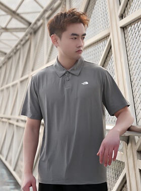 26春夏新款TheNorthFace北面T恤男户外透气吸湿速干POLO短袖8EY5