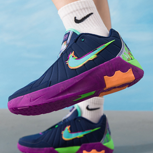 Nike耐克儿童篮球鞋电玩闪码系列詹姆斯大童耐穿运动休闲鞋HV2269