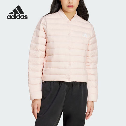 阿迪达斯轻薄保暖短款羽绒服女