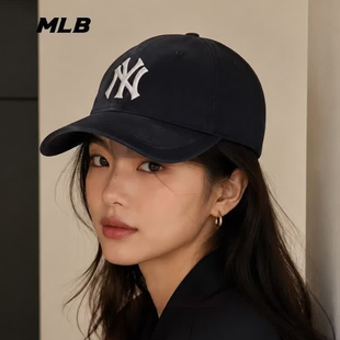 MLB棒球帽男女26秋冬新款户外韩系NY硬顶鸭舌帽遮阳帽3ACPB036N