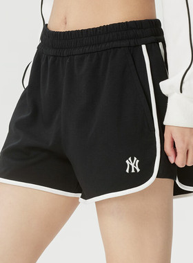 MLB短裤女子26春夏新款运动户外NY小标针织百搭休闲裤|3FSPB0263