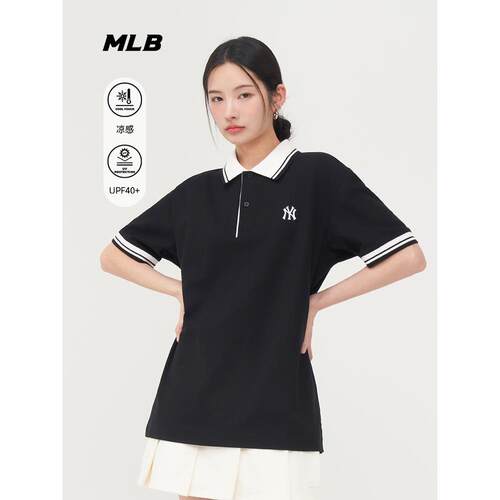 MLB男女防晒polo短袖T恤