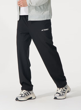 adidas阿迪达斯男裤跑步透气运动裤休闲裤时尚舒适梭织长裤JF3709