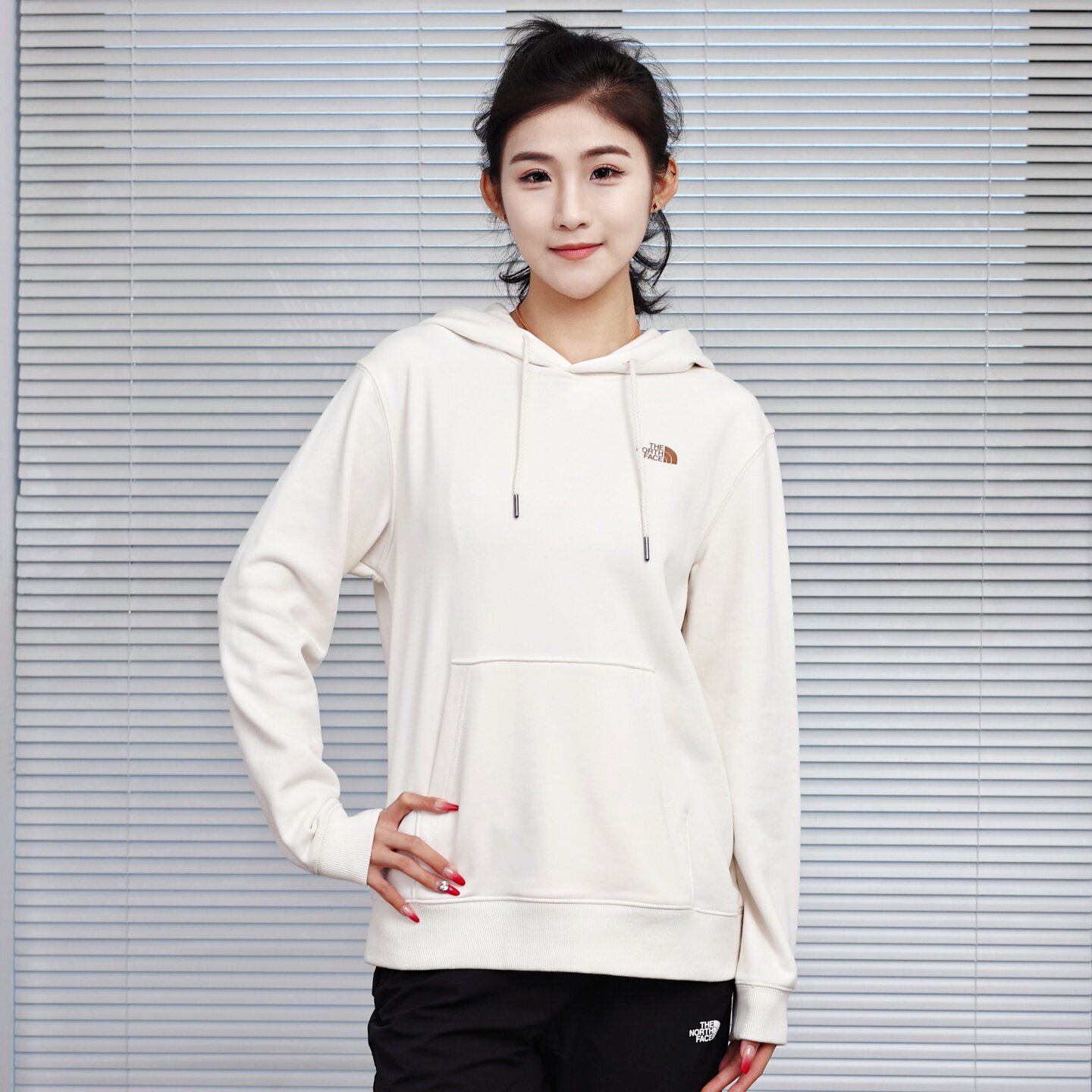 TheNorthFace北面连帽卫衣女士秋冬运动户外棉质保暖套头衫|8ASX