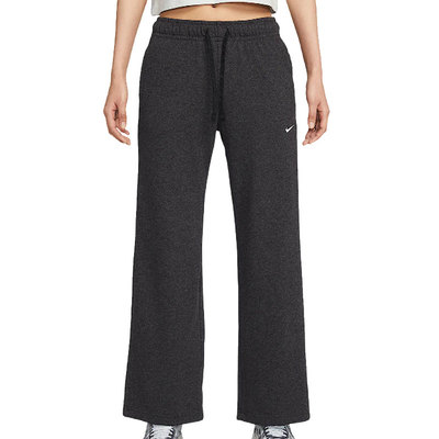 耐克女中腰坠感阔腿亲肤运动长裤