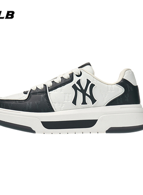 25新款MLB板鞋男女情侣印刻老花厚底增高运动休闲学长鞋3ASXM075N