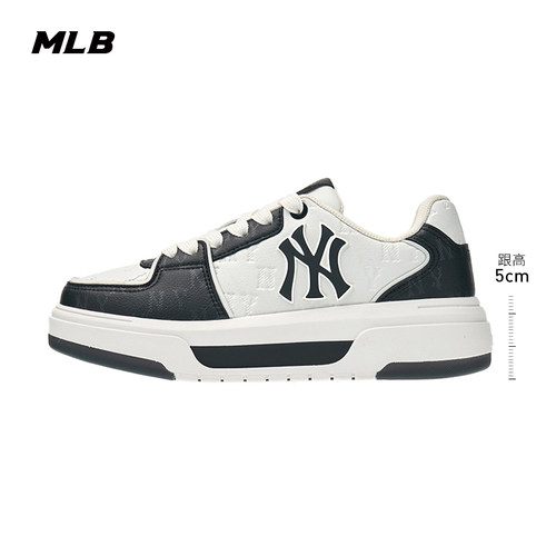 MLB男女厚底增高学长鞋
