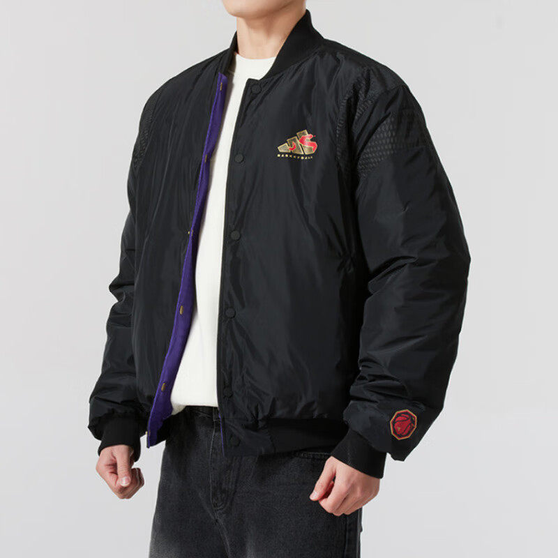 Adidas阿迪达斯双面穿棉服夹克男保暖舒适棒球服运动外套JM5670