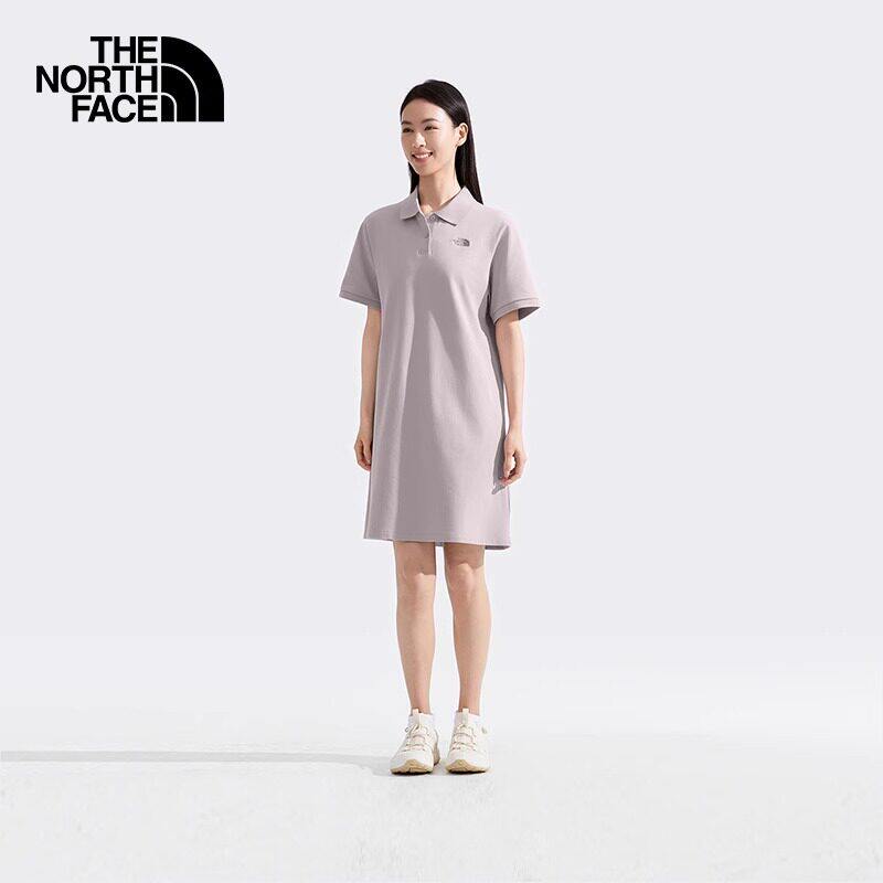 TheNorthFace北面连衣裙短袖女25春夏户外舒适透气时尚POLO裙8BWU