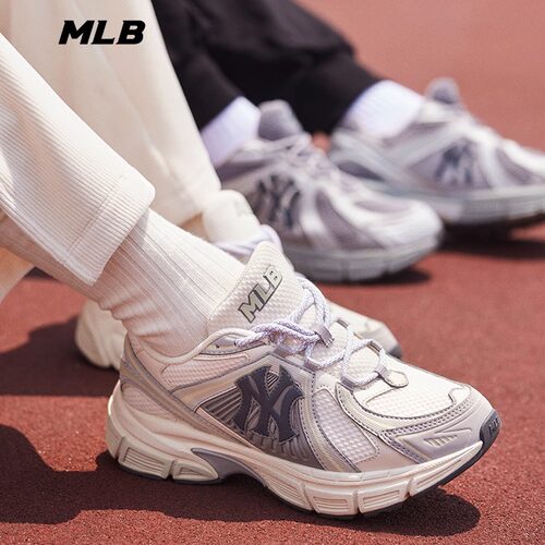 MLB老爹鞋男女NY复古撞色厚底