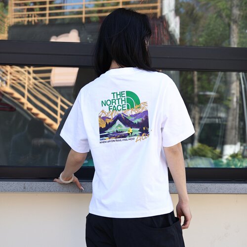 北面户外女士纯棉透气短袖