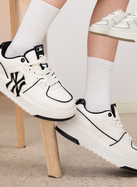 MLB休闲鞋男女厚底增高时尚情侣学长鞋小白鞋运动鞋板鞋3ASXCA12N