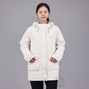 Columbia哥伦比亚冲锋衣女秋冬款 金点防水鹅绒600蓬外套XR1085 季