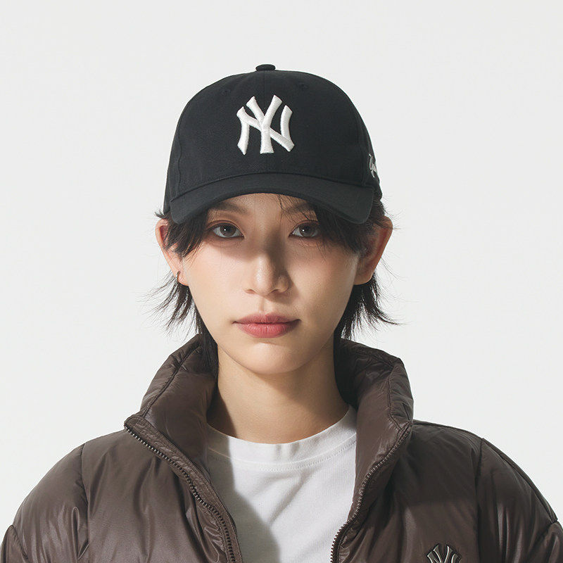 MLB美职棒儿童款鸭舌帽NY大标刺绣防晒百搭运动休闲帽7ACPB186N