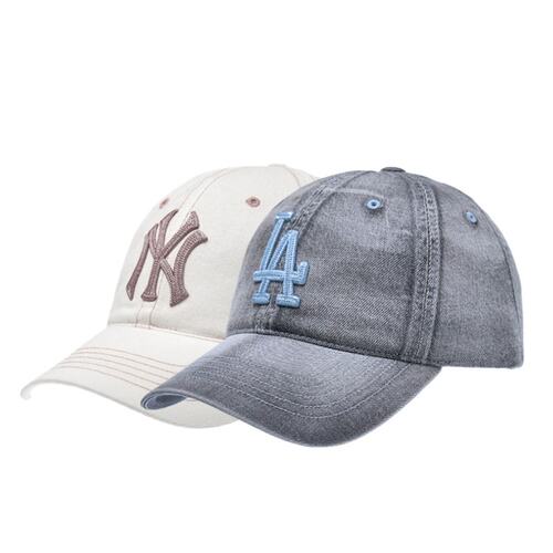 MLB情侣NY刺绣棒球帽鸭舌帽