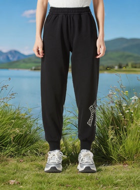 MLB卫裤男女25新款情侣老花logo舒适透气运动休闲束脚裤3APTM0151