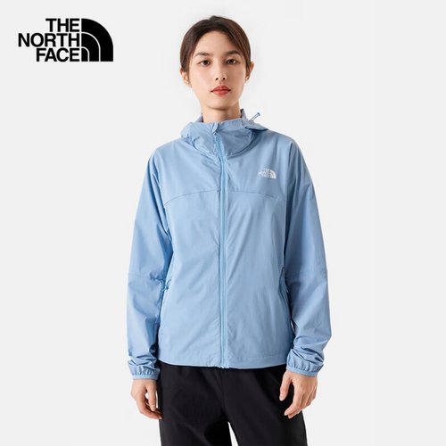 北面女防晒防泼水轻薄舒适皮肤衣